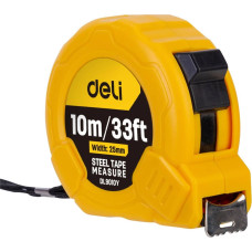 Steel Measuring Tape 10m|25mm Deli Tools EDL9010Y (yellow)