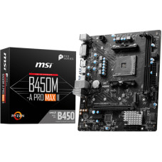 MSI B450M-A PRO MAX II |AMD B450|DDR4|SATA3|M.2|USB3.0|PCIe3.0|AM4|mATX