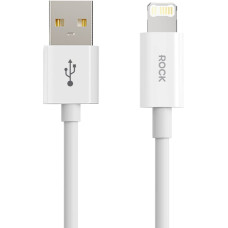 Rock Cable Simple Series - USB to Lightning - 2,4A 1,2 metres white