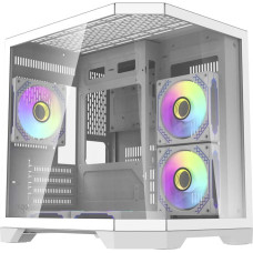 Darflash FT350 computer case + 5 aRGB fans (white)