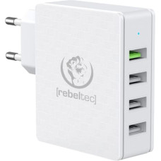 Rebeltec wall charger H410 Turbo QC3.0 4 ports white