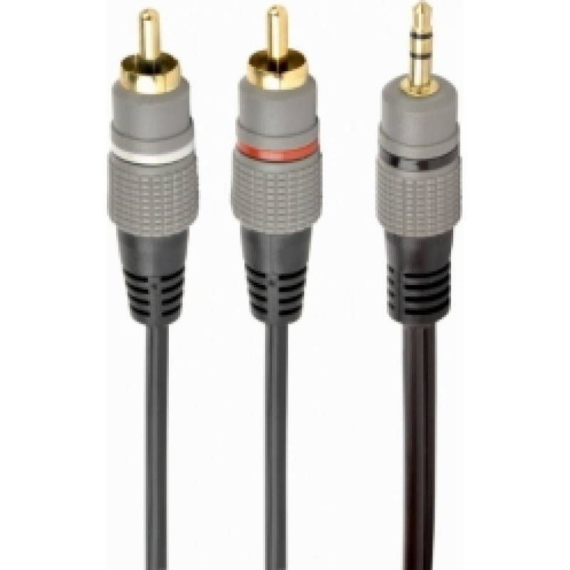 Gembird 1 x 3.5mm Male - 2 x RCA Male 10m Gold plated