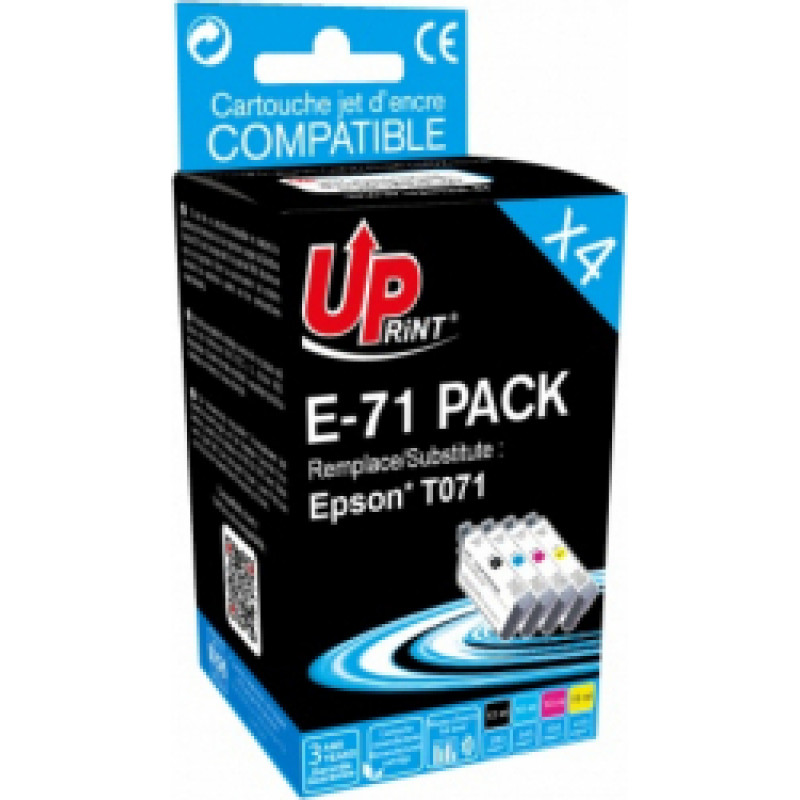 UPrint E-71 BK| C| M| Y 4 Pack