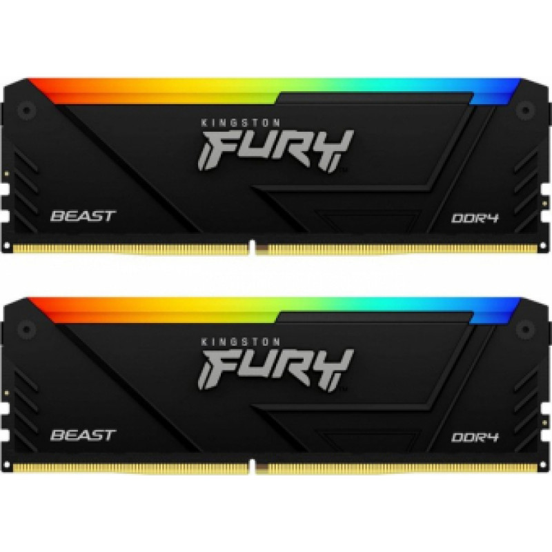 Kingston RAM FURY Beast RGB - 32 GB (2 x 16 GB Kit) - DDR4 3200 DIMM CL16