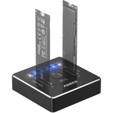 Fideco M2288 SSD M.2 NVMe|SATA 20Gbps Docking|Cloning Station (USB 3.2, UASP, TRIM)