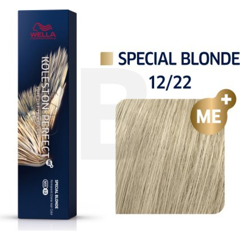 Wella Professionals Koleston Perfect Me+ Special Blonde profesionāla permanentā matu krāsa 12|22 60 ml