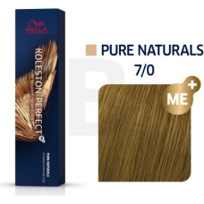 Wella Professionals Koleston Perfect Me+ Pure Naturals profesionāla permanentā matu krāsa 7|0 60 ml