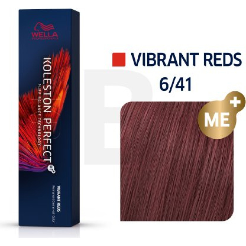 Wella Professionals Koleston Perfect Me+ Vibrant Reds profesionāla permanentā matu krāsa 6|41 60 ml