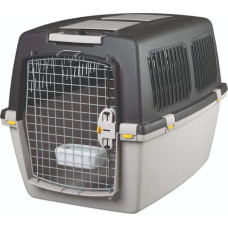 Stefanplast Transportēšanas bokss dzīvniekiem : Trixie Gulliver 5 transport box, M: 58 × 60 × 79 cm, light grey|dark grey, up to 25kg