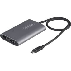 Startech .com Thunderbolt 3 to Dual DisplayPort Adapter DP 1.4, Dual 4K 60Hz or Single 8K|5K Thunderbolt 3 to DP Adapter, TB3 to 2x DisplayPort Monitor Video Display Adapter, Mac|Windows - TB3 to DP 1.4 Adapter - USB | DisplayPort adapter - 24 pin USB-C t