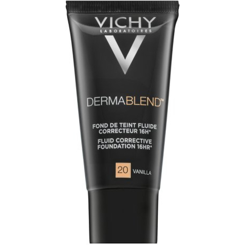 Vichy Dermablend Fluid Corrective Foundation 16HR šķidrais grims pret ādas nepilnībām 20 Vanilla 30 ml