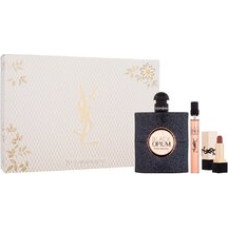 Yves Saint Laurent Black Opium Dárková sada EDP 90 ml, miniaturka EDP 10 ml, rtěnka 1,3 g