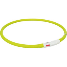 Trixie Atstarojoša kaklasiksna suņiem – Trixie Flash light ring USB, silicone, XS–XL: 70 cm|ø 10 mm, green