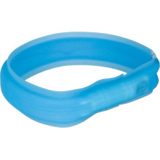 Trixie Atstarojoša kaklasiksna suņiem – Trixie Flash light band USB, M–L: 50 cm|30 mm, blue