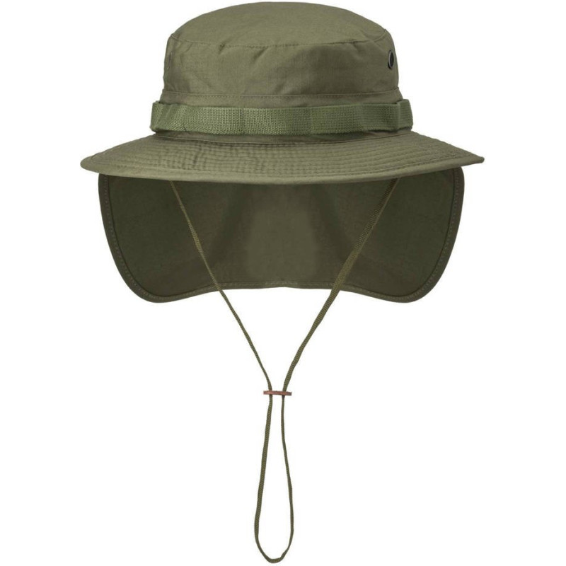 Helikon - Boonie cepure ar vāku - PolyCotton Ripstop - Olive Green - KA-BON-PR-02 (XL)