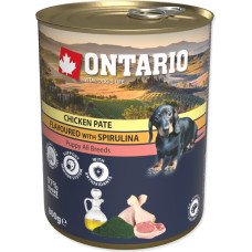 Ontario Konservi kucēniem : Ontario Dog Puppy Chicken Pate, Spirulina, Salmon oil 800g