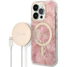 Zestaw Guess GUBPP14XHJEACSP Case+ Charger iPhone 14 Pro Max 6,7