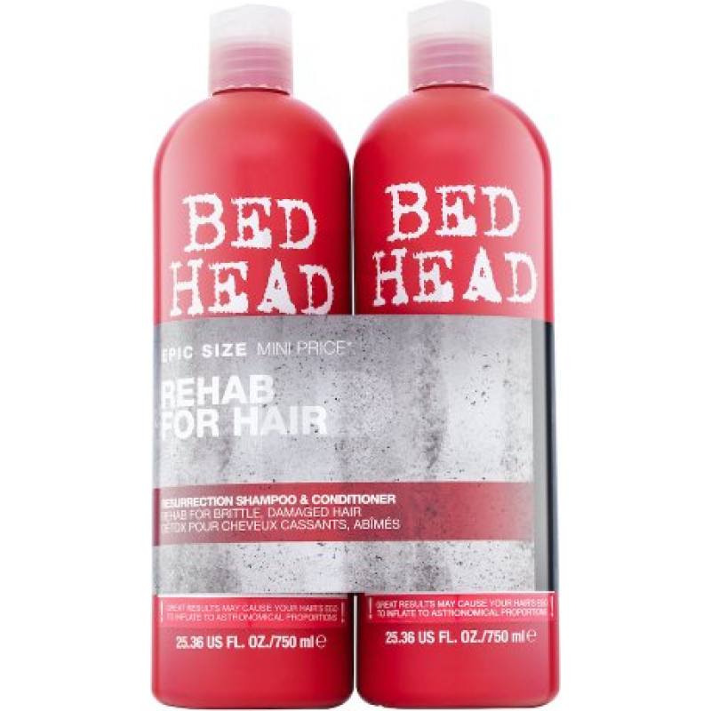 Tigi Bed Head Urban Antidotes Resurrection šampūns un kondicionieris šampūns un kondicionieris novājinātiem matiem 750 ml + 750 ml