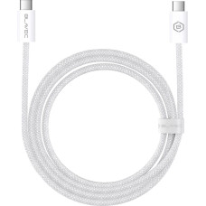 Blavec Cable Candy braided - Type C to Type C - PD 60W 3A 2 metres (CCA-CC3W20) white