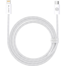 Blavec Cable Candy braided - Type C to Lightning - PD 20W 2,4A 3 metres (CCA-CL24W30) white