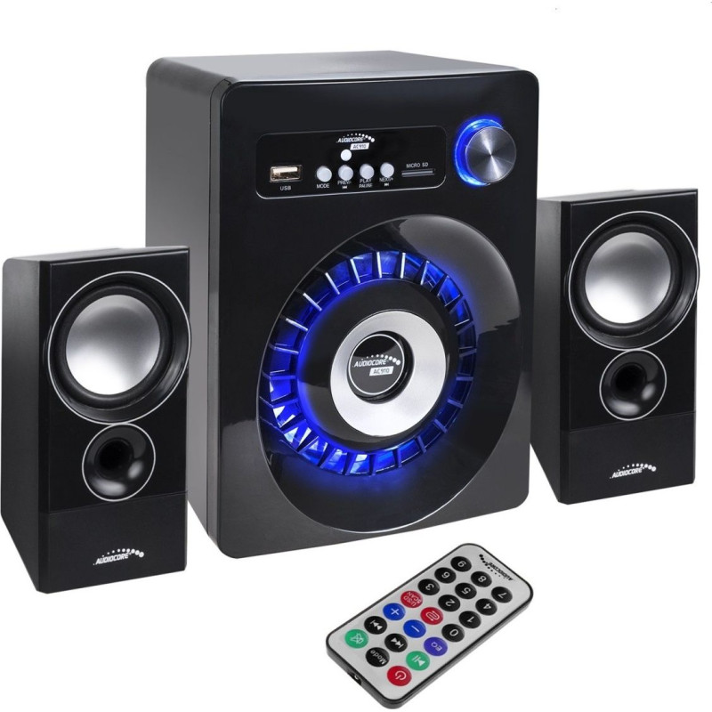 Audiocore Bluetooth 2.1 Speaker System  FM Radio  TF Card Input  AUX  USB Power  AC910