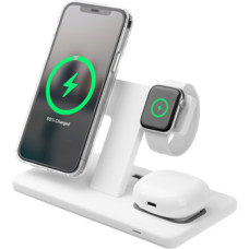 Fixed Stand with wireless charging 3in1  FIXMPOS-WH MagPowerstation