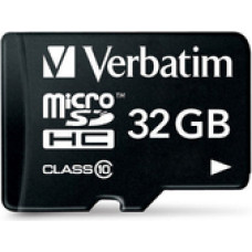 Verbatim microSD 32GB + adapter Cl10 SDHC