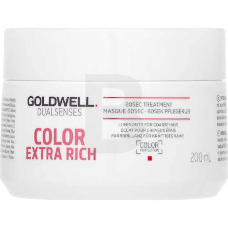 Goldwell Dualsenses Color Extra Rich 60 sek. maska krāsotiem matiem 200 ml