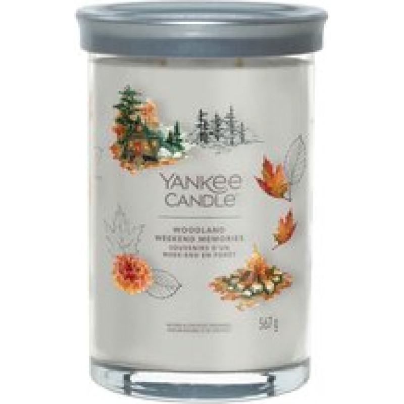 Yankee Candle Woodland Weekend Memories Signature Tumbler Candle ( vzpomínky na víkendy v lese ) - Vonná svíčka