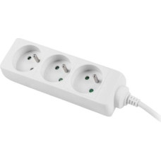 Power strip 1.5m white 3xFR, full CU