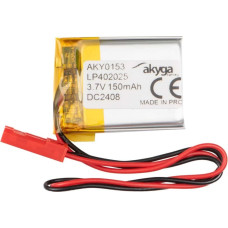 Lithium Polymer Battery Akyga AKY0153 LP402025 Li-Po 3.7V|150mAh PCM JST 2.54 2-Pin Connector 150mm