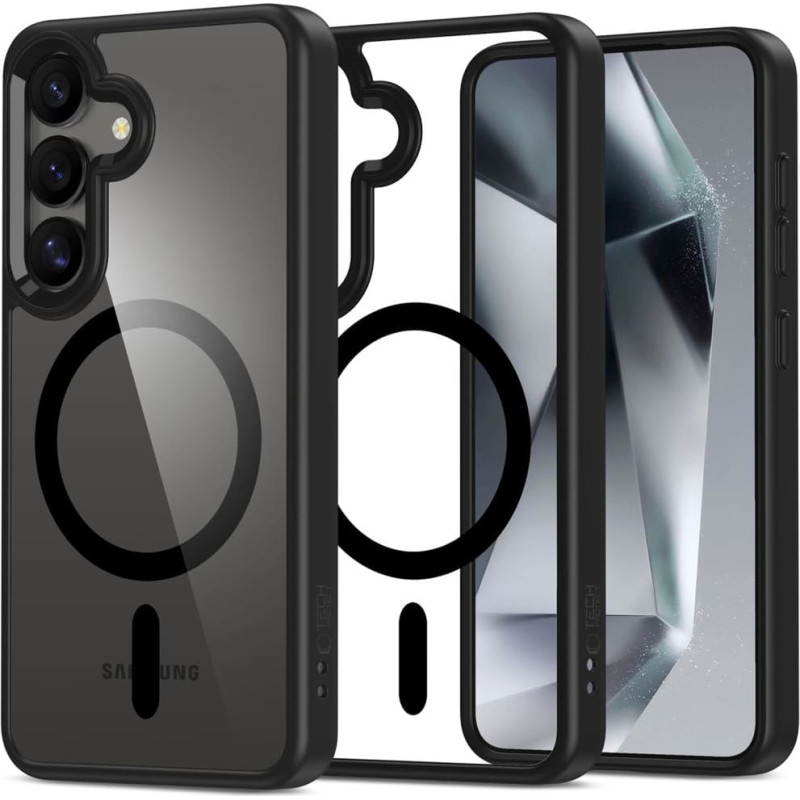 TECH-PROTECT MAGMAT MAGSAFE GALAXY S25 BLACK|CLEAR