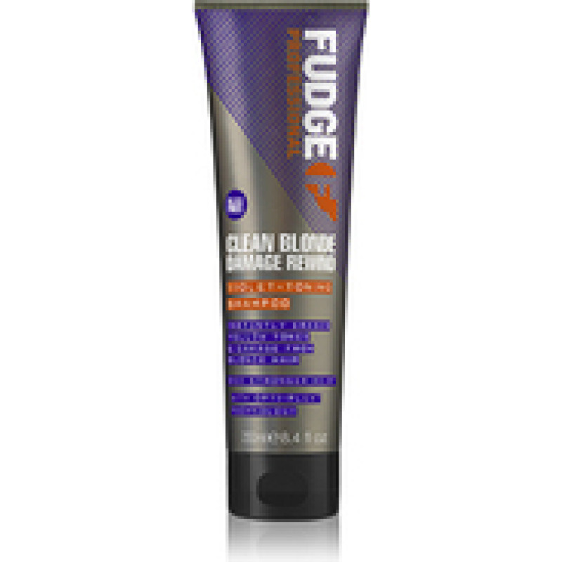 Fudge Clean Blonde Damage Rewind Violet Toning Shampoo - Purple toning shampoo for blonde and highlighted hair