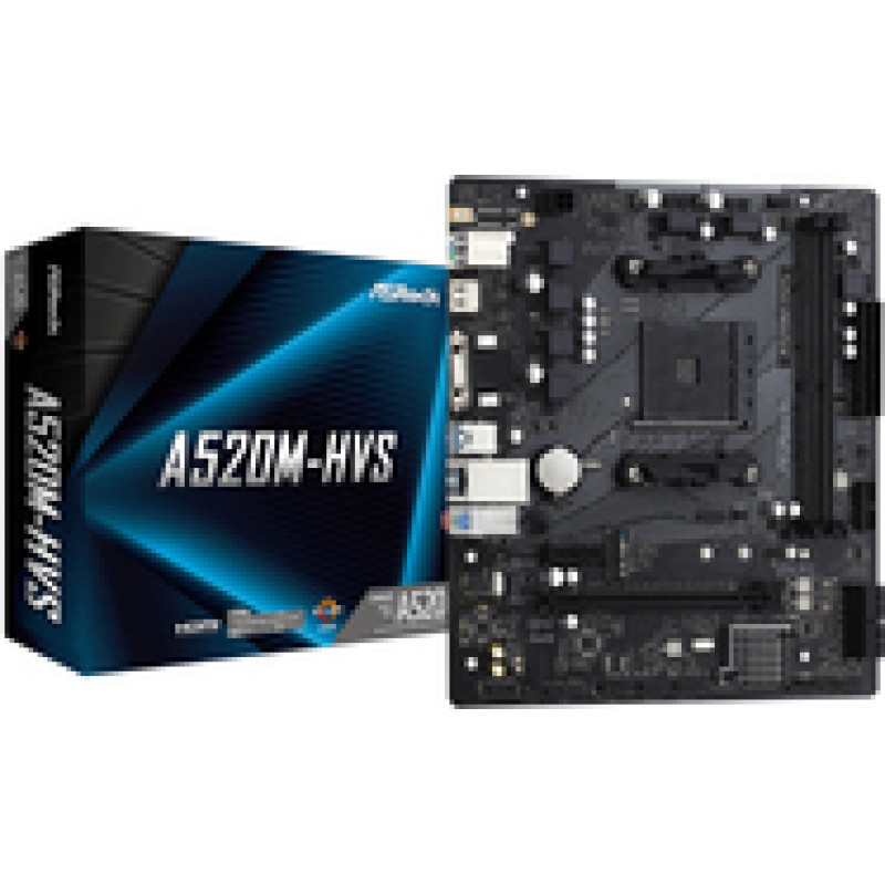 Asrock A520M-HVS AMD A520 Socket AM4 micro ATX