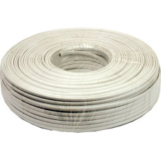 Telephone cable 4C stranded wire 100 meters, white