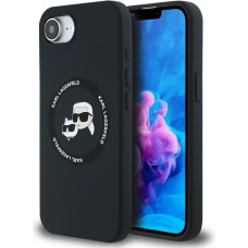 Case Karl Lagerfeld Silicone             Karl&Choupette Heads MagSafe for iPhone 16e black