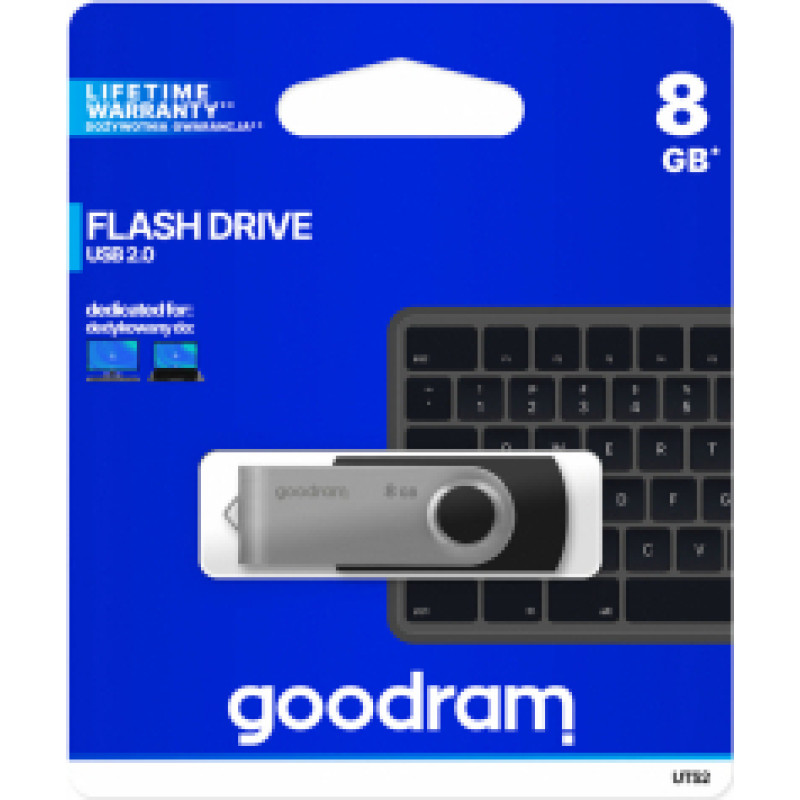 Goodram pendrive 8GB USB 2.0 Twister black