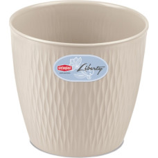 Stefanplast Puķu pods Liberty Ø30x27cm balts