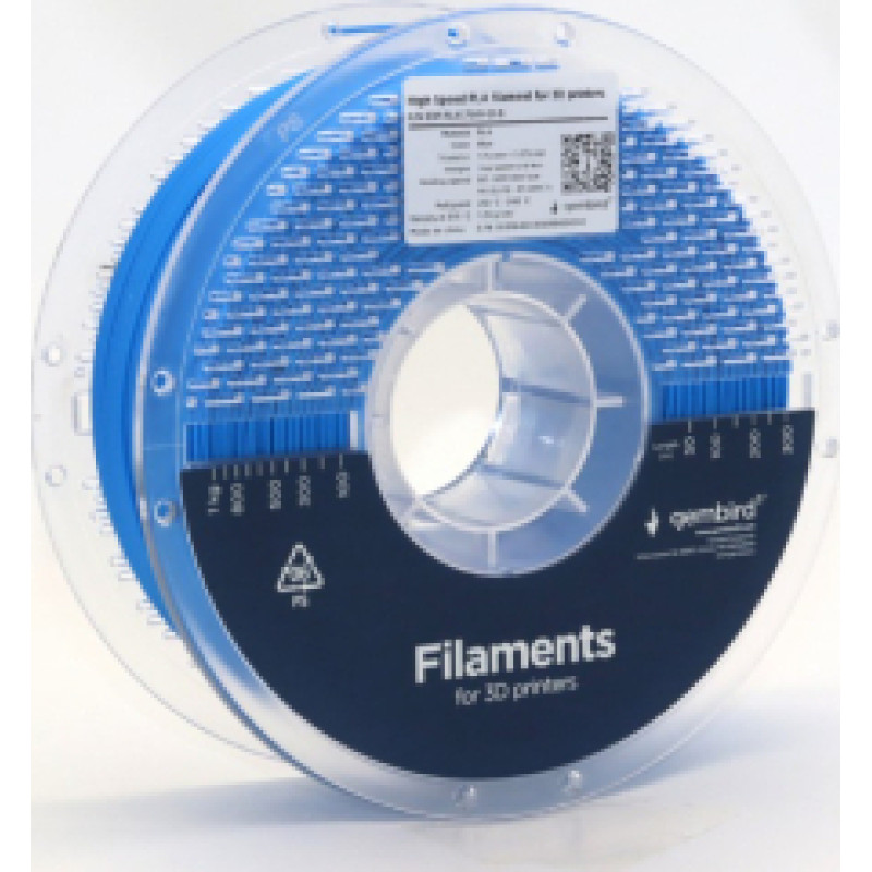 3D Drukas Elementi Gembird High Speed 1.75 mm 1 Kg PLA Blue