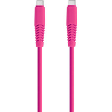 Setty cable USB-C - USB-C 1,5 m 2,1A KSC-C-1.526 pink