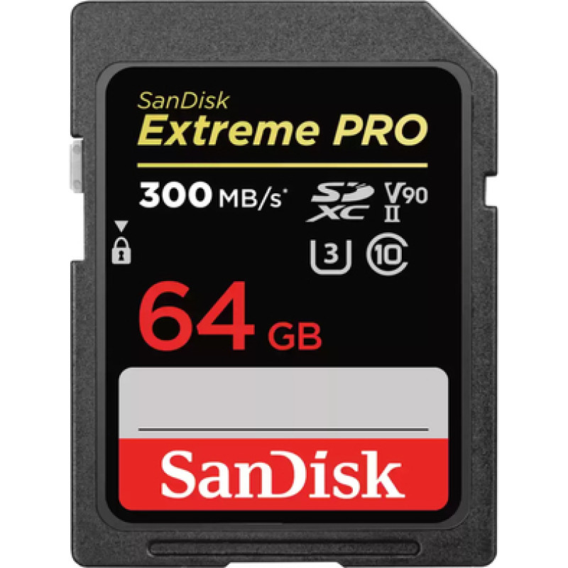 SanDisk Extreme PRO memory card 64 GB SDXC UHS-II Class 10