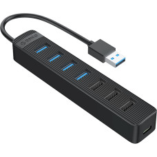 Orico TWU32-4A USB-A 3.0 hub | 4x USB-A 3.0 + 3x USB-A 2.0 + USB-C 5V|3A - black