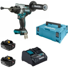 Makita-Maszyny Bezvada 2 ātrumu triecienurbjmašīna, 18V, 2x5,0Ah [DHP486RTJ]
