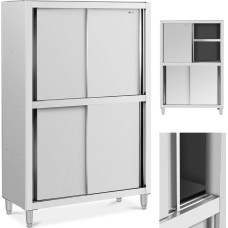 Royal Catering Nerūsējošā tērauda uzglabāšanas skapis, bīdāmās durvis, 120 kg, 120 x 50 x 180 cm