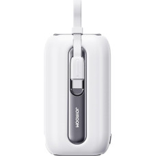 Joyroom Powerbank 10000mAh Colorful Series 22,5W ar USB-C un iPhone Lightning kabeļiem balts