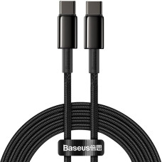 Baseus Kabelis USB-C - USB-C ātra uzlāde 100W 2m - viss melns