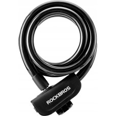 Rockbros Velosipēda slēdzenes atslēgas slēdzenes virve 1,1m - melna