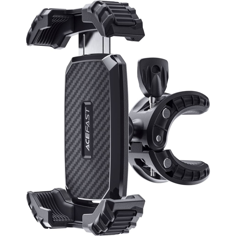 Acefast 4,5-6,7 collu tālruņa turētājs velosipēda stūrei - melns
