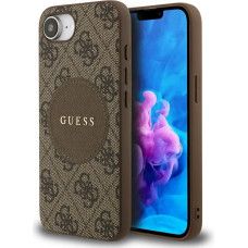 Etui Guess 4G Circle Classic Logo        MagSafe do iPhone 16e brązowy