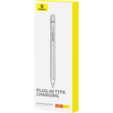Baseus iPad irbulis ar aktīvu maināmu uzgali, gluda rakstīšana 2 + USB-A kabelis, balts